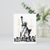 New York City Ny Nyc Vrijheidsbeeld Briefkaart (Staand voorkant)