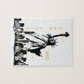 New York City Ny Nyc Vrijheidsbeeld Legpuzzel (Horizontaal)