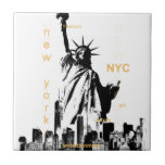 New York City Ny Nyc Vrijheidsbeeld Tegeltje<br><div class="desc">New York City Ny Nyc Vrijheidsbeeld</div>