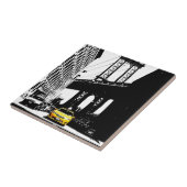 New York City Ny Nyc Yellow Taxi Brooklyn Bridge Tegeltje (Zijkant)