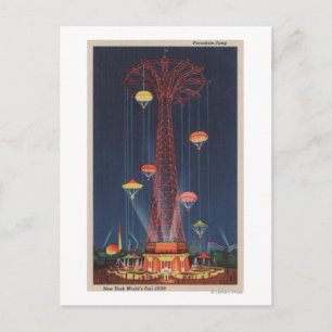 New York City, NY - Parachute Jump bij World's Briefkaart