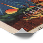 New York City, NY - Parachute Jump bij World's Poster (Hoek)