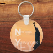 new york city ny standbeeld van vrijheid vs sleutelhanger (Voorkant)