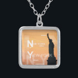 new york city ny standbeeld van vrijheid vs zilver vergulden ketting<br><div class="desc">New York City Ny Nyc Statue of Liberty USA</div>