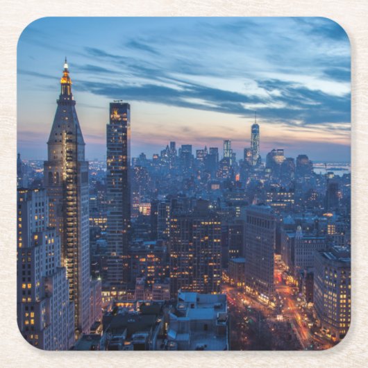 New York City, NY, VS Kartonnen Onderzetters (Voorkant)