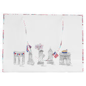 New York City NYC 4e juli Landmarks USA Groot Cadeauzakje (Achterkant)