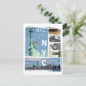 New York City Nyc Briefkaart (Staand voorkant)