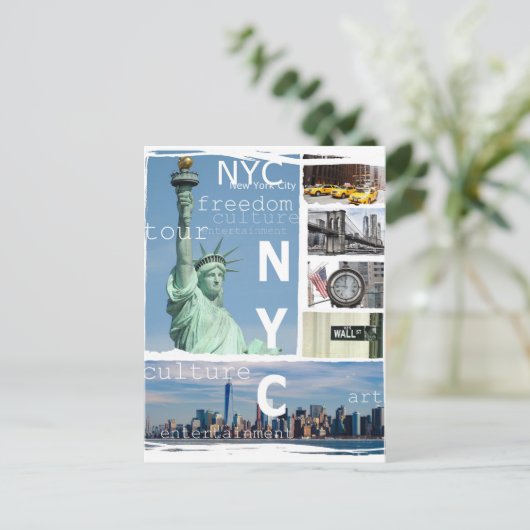 New York City Nyc Briefkaart (Staand voorkant)