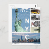 New York City Nyc Briefkaart (Voorkant / Achterkant)