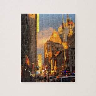 New York City NYC Broadway Theater District Sun Legpuzzel
