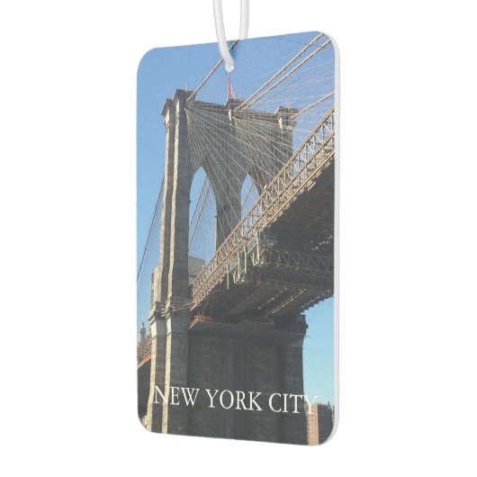 New York City NYC Brooklyn Bridge foto Luchtverfrisser (Links)