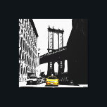 New York City Nyc Brooklyn Bridge Yellow Taxi Canvas Afdruk<br><div class="desc">New York City Nyc Brooklyn Bridge Yellow Taxi Pop Art Canvas Art Print.</div>