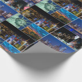 New York City NYC collage foto cityscape Cadeaupapier (Hoek)