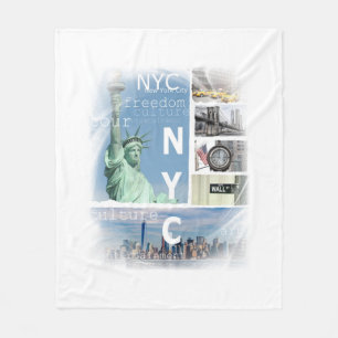New York City Nyc Fleece Deken