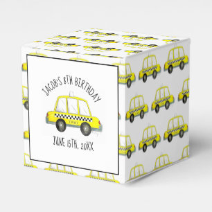New York City NYC Geel Taxi Cab Verjaardagsfeest Bedankdoosjes