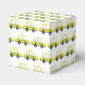 New York City NYC Geel Taxi Cab Verjaardagsfeest Bedankdoosjes (Achterkant)