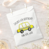 New York City NYC Geel Taxi Cab Verjaardagsfeest Bedankzakje (Geknipt)