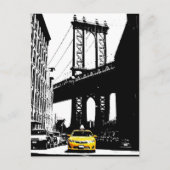 New York City NYC Geel Taxi Pop Art Briefkaart (Voorkant)