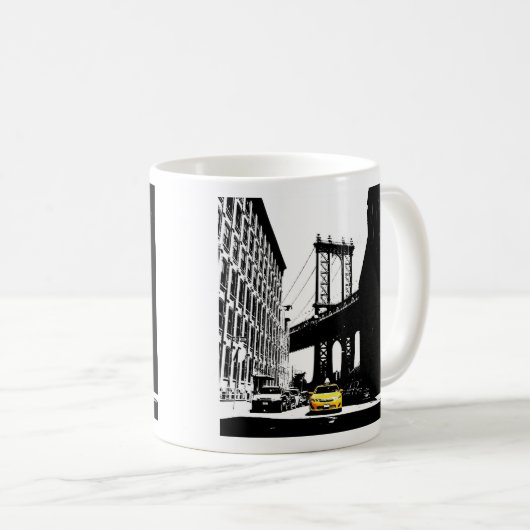 New York City NYC gele taxi Koffiemok (Voorkant rechts)