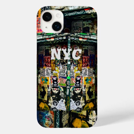 New York City NYC Graffiti Apple iPhone Case 14 13 (Achterkant)