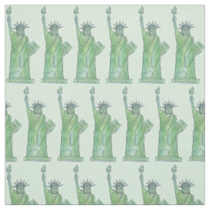 New York City NYC Green Statue Lady Liberty Torch Stof