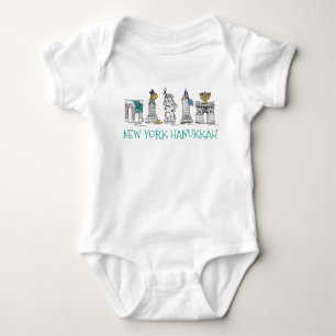 New York City NYC Hanukkah Chanokah Joodse Holiday Romper
