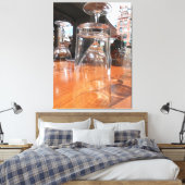 "New York City, NYC" Het paviljoen Canvas Afdruk (Insitu (Slaapkamer))