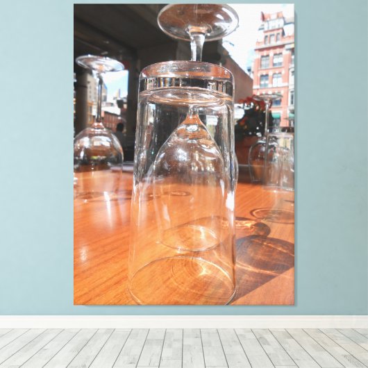 "New York City, NYC" Het paviljoen Canvas Afdruk (Insitu (Houten vloer))