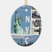 New York City Nyc Keramisch Ornament (Rechts)