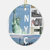 New York City Nyc Keramisch Ornament (Links)