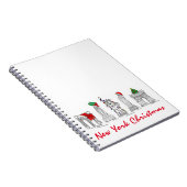 New York City NYC-kerstairarchitectuur Notitieboek (Rechterzijde)