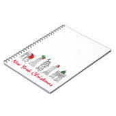 New York City NYC-kerstairarchitectuur Notitieboek (Linkerzijde)