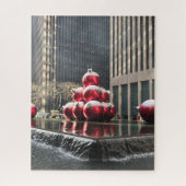 New York City NYC-kerstfeest Legpuzzel (Verticaal)