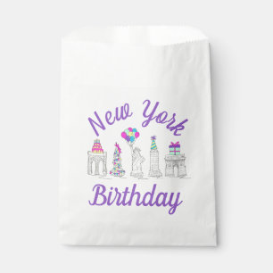 New York City NYC Landmarks Birthday Party Bedankzakje
