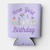 New York City NYC Landmarks Birthday Party Blikjeskoeler (Voorkant)