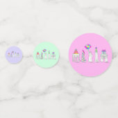 New York City NYC Landmarks Birthday Party Confetti (Achterkanten)