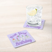 New York City NYC Landmarks Birthday Party Kartonnen Onderzetters (Insitu)