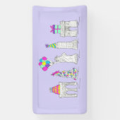 New York City NYC Landmarks Birthday Party Spandoek (Verticaal)