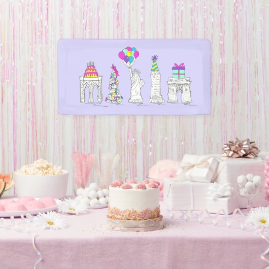 New York City NYC Landmarks Birthday Party Spandoek (Feest)