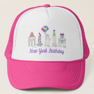New York City NYC Landmarks Birthday Party Trucker Pet