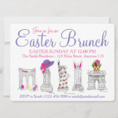 New York City NYC Landmarks Easter Brunch Kaart (Voorkant)