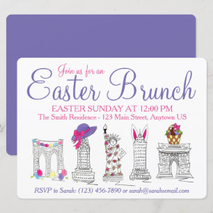 New York City NYC Landmarks Easter Brunch Kaart