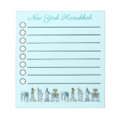 New York City NYC Landmarks Hanukkah Holiday Notitieblok (Voorkant)