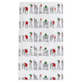 New York City NYC Landmarks Kerstmis Xmas Giftbag Klein Cadeauzakje (Voorkant)