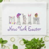 New York City NYC Landmarks Paasparade Theedoek (Gevouwen)