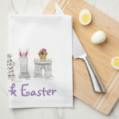 New York City NYC Landmarks Paasparade Theedoek (Quarter Fold)