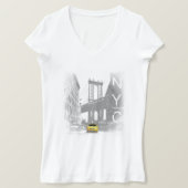 New York City NYC Living Yellow Taxi Pop Art T-shirt (Design voorkant)