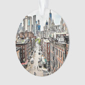 New York City NYC Manhattan Kerstmis Ornament