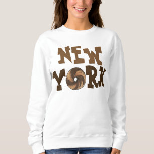 New York City NYC Marble Rye Bagel Sweatshirt