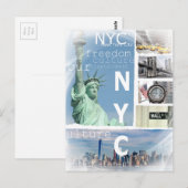 New York City Nyc Modern Pop Art Ny Sjabloon Briefkaart (Voorkant / Achterkant)